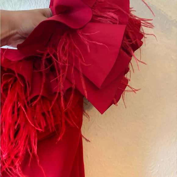 Badgley‎ Mishka Red Off-Shoulder Dress - Picture 7 of 9